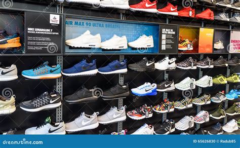 Nike Running Shoes for Sale in Nike Shoe Store Display Editorial Image ...