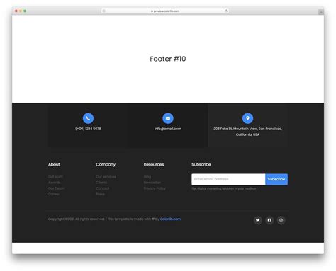 10 Best Bootstrap Footer Templates 2024 - AdminLTE.IO