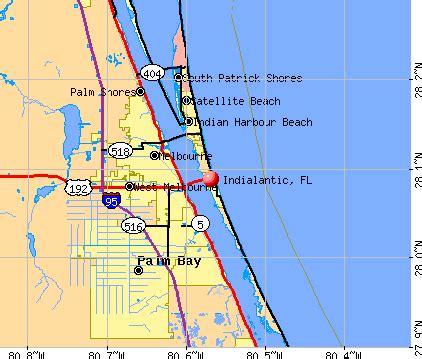 Indialantic Florida Map - Zip Code Map