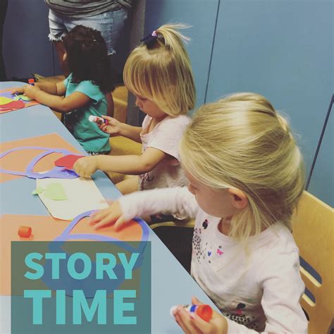 Kids doing crafts at the Toddler Story Time at the Paso Robles Library ...