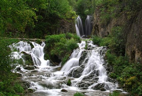 Roughlock Falls Spearfish Canyon South Dakota cascade waterfall ...