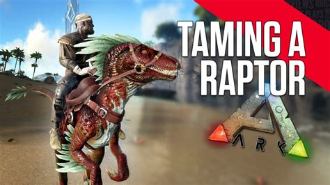 ARK: Survival Evolved - Taming a Raptor - YouTube