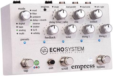 Echosystem - Dual Engine Multi-Mode Delay Pedal – Empress Effects Inc.