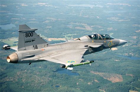 Swedish Air Force, SAAB JAS.39B Gripen 36/800 | Swedish air force ...