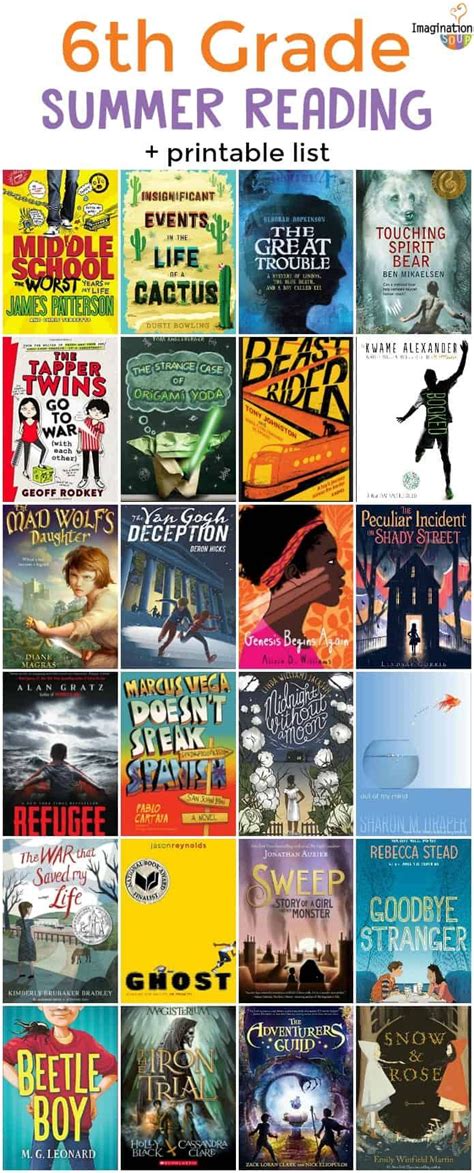 6th Grade Summer Reading List (Ages 11 – 12) | Summer reading lists ...