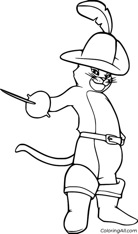 Puss In Boots Coloring Pages For Kids