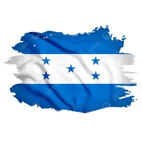 Honduras Flag In Watercolor Hard Brush New, Honduras, Flag, Honduras ...