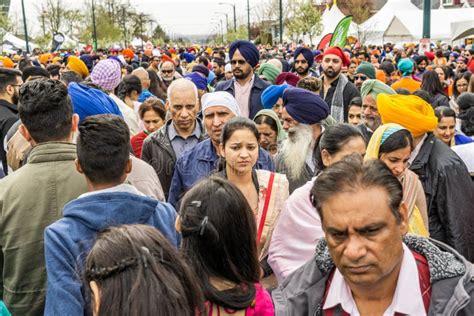 VANCOUVER, CANADA - April 14, 2018: People on the Street during Annual ...