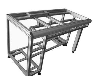 Shelves accessories t - slot table Industrial Aluminum Profiles with 20*20 anodized aluminum ...