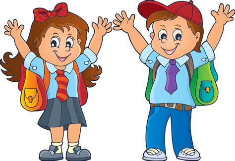 Drawing Poster Art - Kid To School Clipart - Png Download - Full Size ...