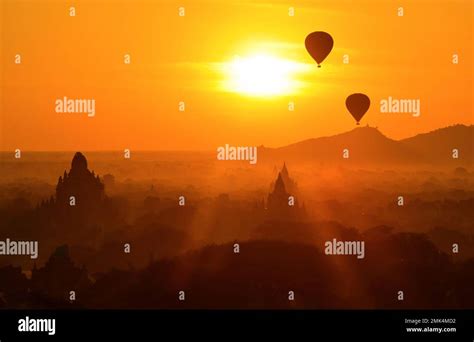 Sunrise over Bagan Stock Photo - Alamy