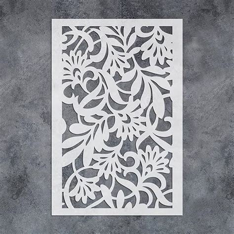 Amazon.com: GSS Designs Large Flower Wall Stencils for Painting ...