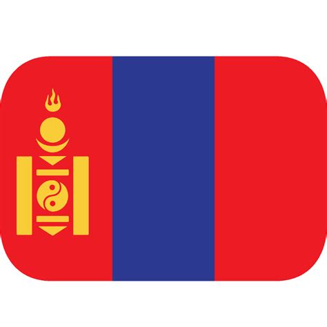 Mongolia flag emoji clipart. Free download transparent .PNG | Creazilla