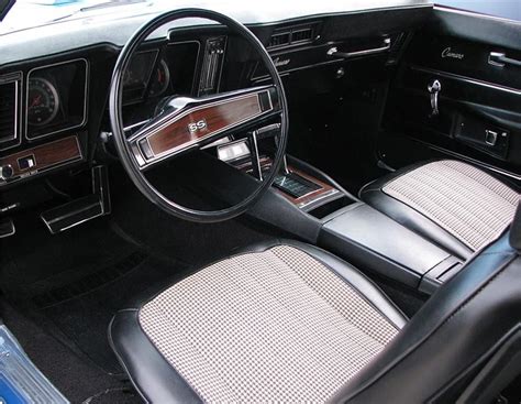 1969 Camaro SS - this Camaro has the deluxe Houndstooth interior with unique pleats in Black ...