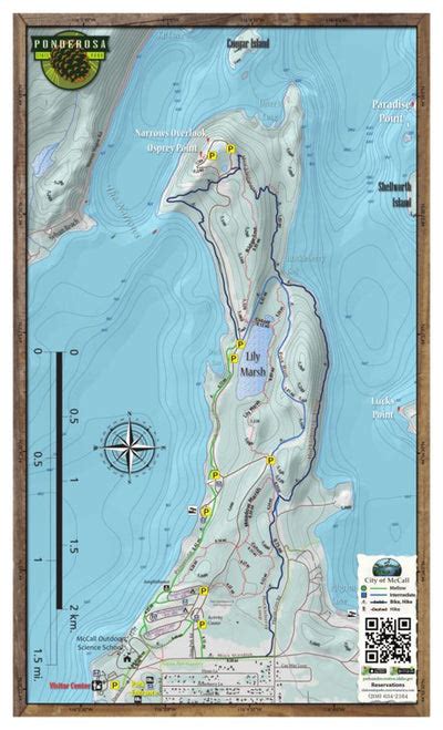 Ponderosa State Park - Summer Trails - Free Map by City of McCall ...