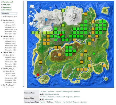 Ark Valhalla Resource Map - Map Of Farmland Cave