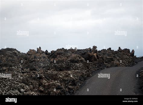 volcanic landscape of Lanzarote Stock Photo - Alamy