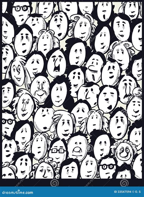 People Crowd -cartoon Characters Stock Images - Image: 33547594