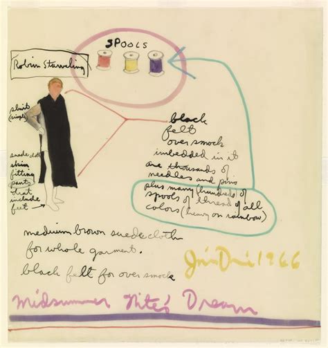 Jim Dine. Robin Starveling. Costume design for the play A Midsummer ...