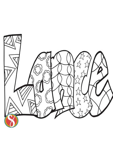 Free LANCE Name Coloring Pages — Stevie Doodles