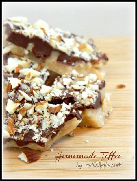 Homemade toffee recipe, a tutorial from NellieBellie