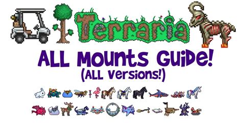 ALL Terraria Mounts Guide for 1.4 Journey's End AND older versions! (1.3, 1.2.4, stats & how to ...