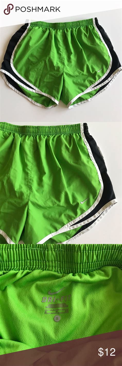 NIKE Dri-Fit Running Shorts in Lime Green & Black | Running shorts, Green & black's, Gym shorts ...