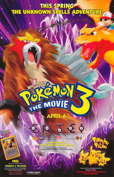 Pokemon 3: The Movie Movie Posters From Movie Poster Shop