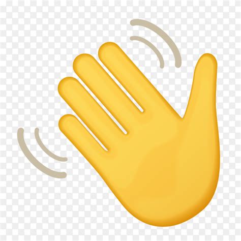 Waving hand gestures emoji on transparent background PNG - Similar PNG