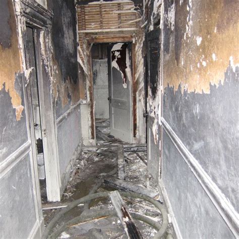 First floor apt hallway of 25 Peterborough St. after fire | Hallway ...