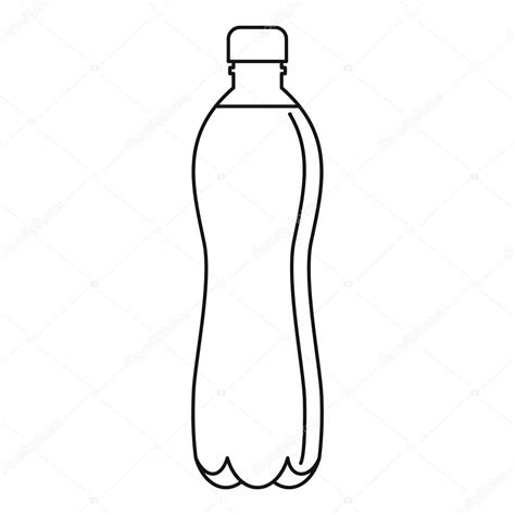 Water bottle icon, outline style — Stock Vector © ylivdesign #145368837