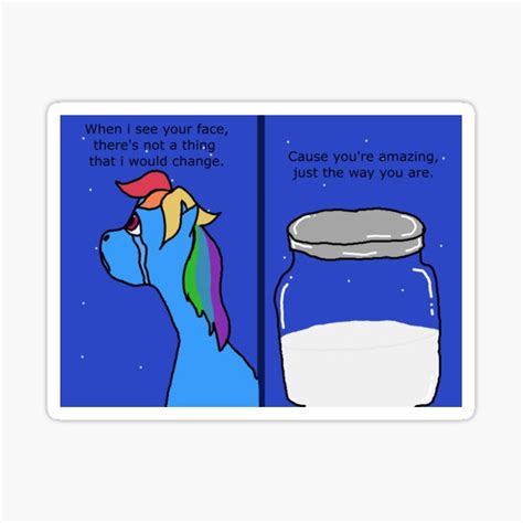 "rainbow dash jar x mordecaixtwilight" Sticker for Sale by Meghan Morosky | Redbubble