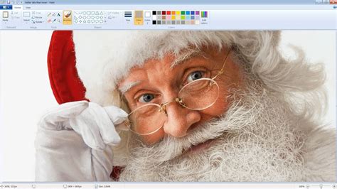 Unbelievably Realistic Microsoft Paint Art : Santa Claus Speed Painting ...