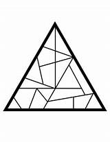 Triangle Coloring Pages By Pre K Spot  TPT sketch template