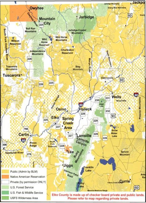 Land Use Map of Elko County Nevada - Elko NV • mappery