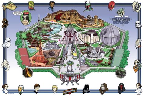 'Star Wars Universe Dream Park' map | Disney star wars, New star wars ...