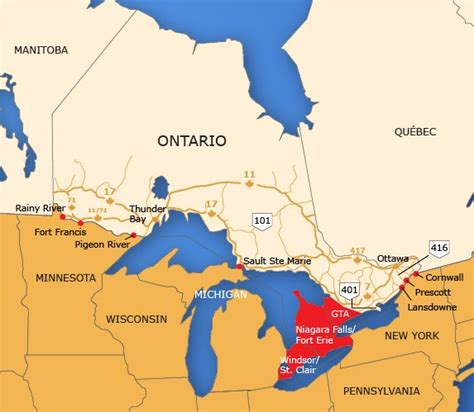 Us Canada Border Map - Us Canada Border Counties • Mapsof.net - Potensi Gempa