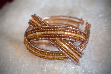 Beaded Braid Bracelet Memory Wire Braided Bracelet 6,3 inches (16 cm) | Braided bracelets ...