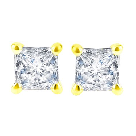 Exclusive Princess Diamond Stud Earrings 1/2ct – Steven Singer Jewelers