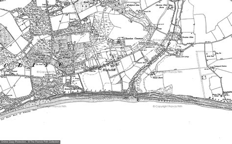 Historic Ordnance Survey Map of Highcliffe, 1907