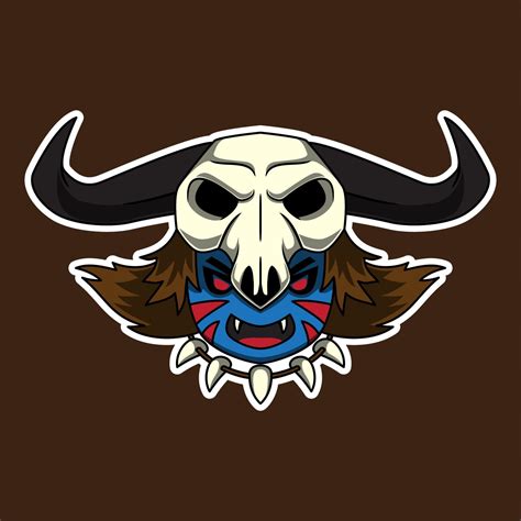 Barbarian cartoon logo 4992477 Vector Art at Vecteezy