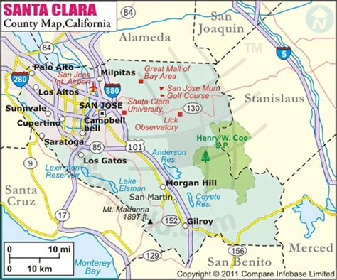 Santa Clara Map | GOOGLE SANE