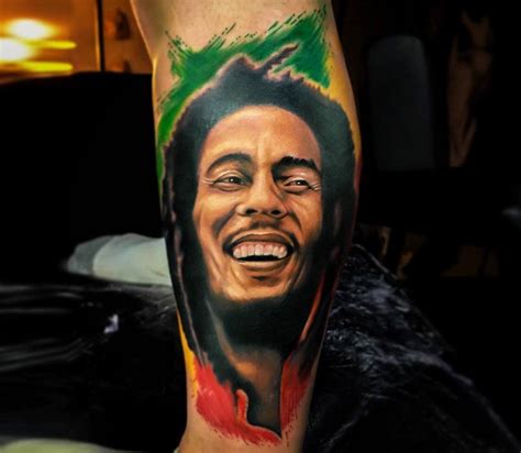 Bob Marley Tattoo Stencil