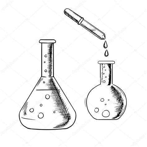 Science Beaker Drawing at GetDrawings | Free download