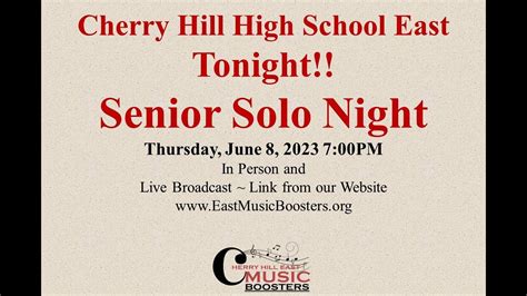 Senior Solo Night - Cherry Hill High School East 2023 - YouTube