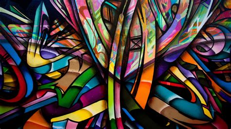Download Colorful Colors Artistic Graffiti HD Wallpaper