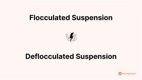 Difference between Flocculated Suspension and Deflocculated Suspension