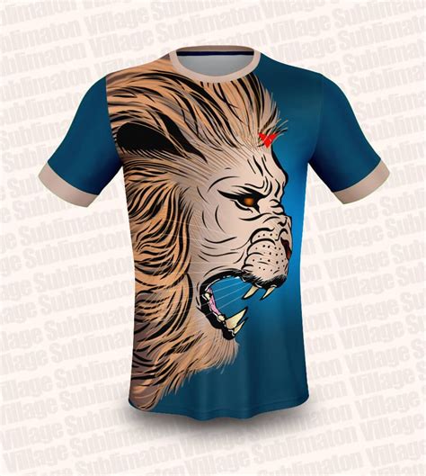 Hey Check this ! Blue Angry Lion Sports Jersey Design (Rs.150.00) https ...