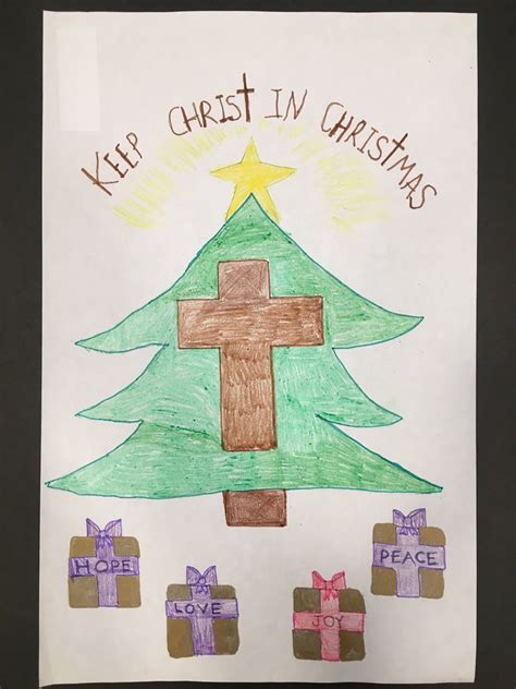 Keep Christ in Christmas Poster Contest Winners – Cheshire Knights of Columbus