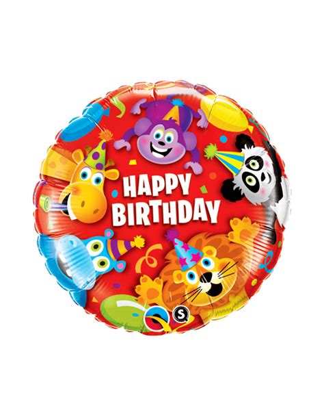 18 inches Happy Birthday Animals Balloon - AZ Gift & Trading